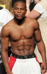 Shirtless Boxer Floyd Mayweather, Jr
